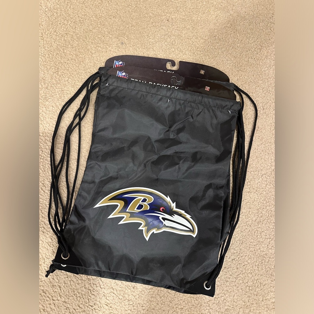 NFL Baltimore Ravens Drawstring Bag-NWT